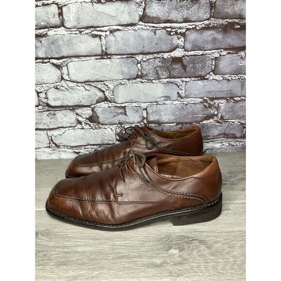 Ecco Vibram Gumlite Brown Leather Square Toe Oxfords Dress Shoes Men Sz 45EU/12M main image 11